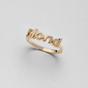 BLOND RING(GOLD PLATING)