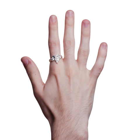 Silver-plated 808s and Heartbreak Ring – worn on hand | Above Average