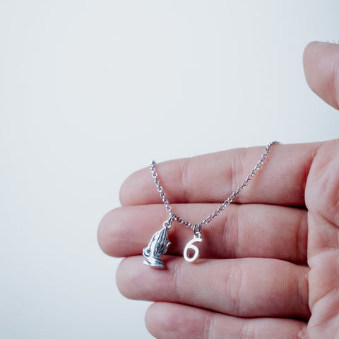 Silver-plated If You're Reading This Necklace – worn on hand | Above Average